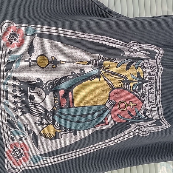 Daydreamer for Free People Empress Ribbed Baby Tee Sz L Has Stretch - Picture 3 of 10